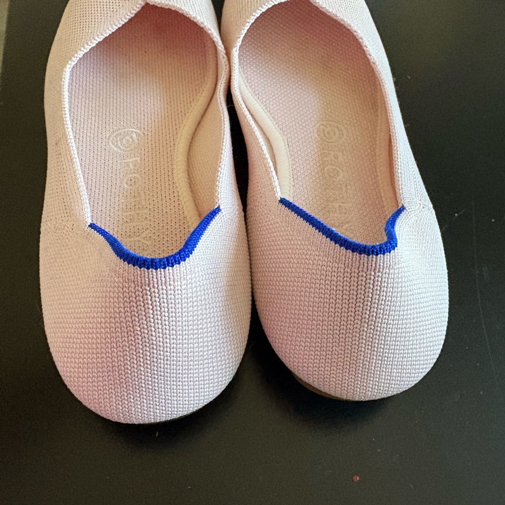 Rothy's Cream and Blue Flats - Picture 6 of 6